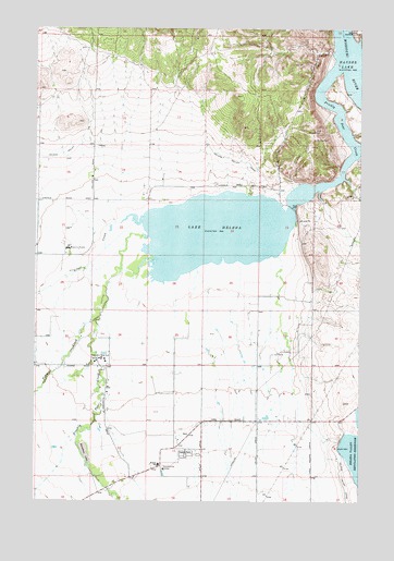 Lake Helena, MT USGS Topographic Map