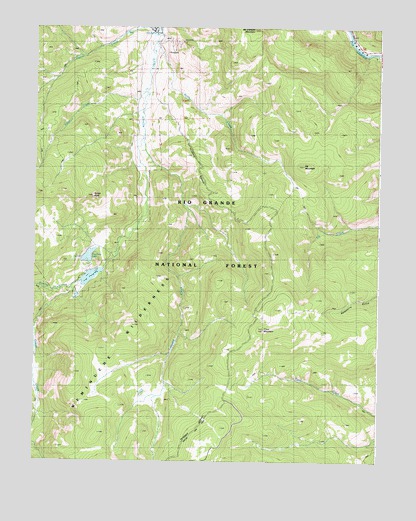 Lake Humphreys, CO USGS Topographic Map
