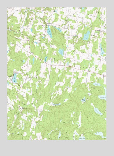 Lake Huntington, NY USGS Topographic Map