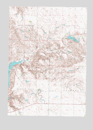 Lake Hurley, SD USGS Topographic Map