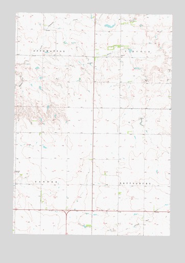 Lake Hurley SE, SD USGS Topographic Map