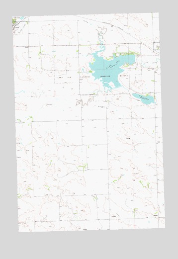 Lake Ilo, ND USGS Topographic Map