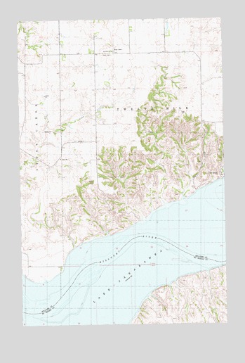 Lake Jessie, ND USGS Topographic Map