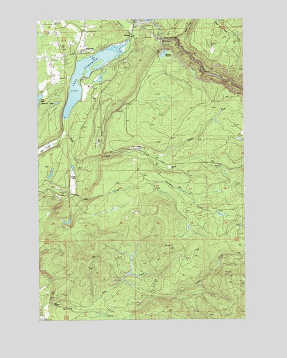 Lake Kapowsin, WA USGS Topographic Map