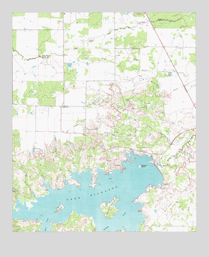 Lake Kickapoo, TX USGS Topographic Map