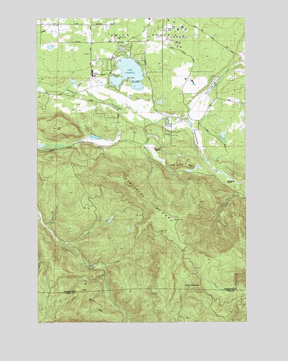 Lake Lawrence, WA USGS Topographic Map