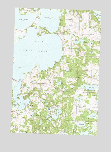Lake Lida, MN USGS Topographic Map