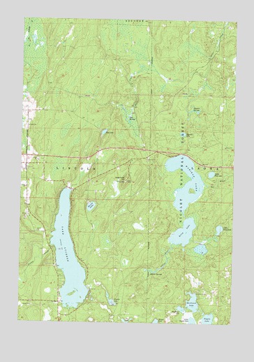 Lake Lucerne, WI USGS Topographic Map