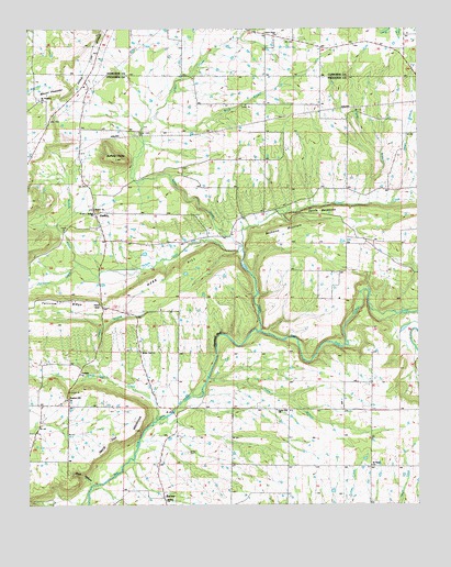 Barney, AR USGS Topographic Map