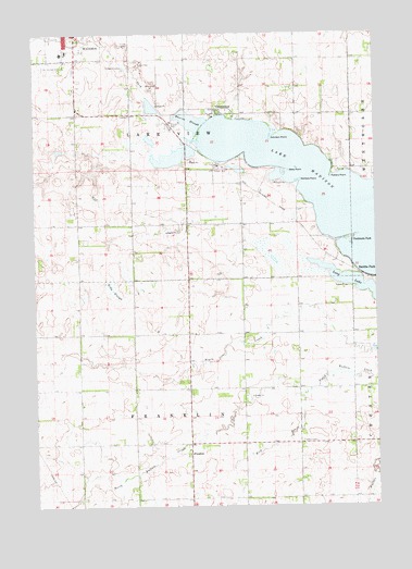 Lake Madison, SD USGS Topographic Map