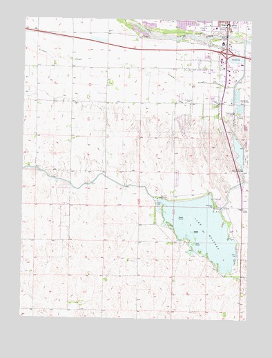 Lake Maloney, NE USGS Topographic Map