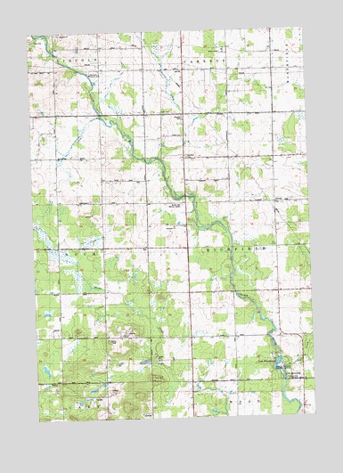 Lake Manakiki, WI USGS Topographic Map