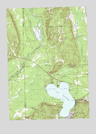 Lake Margrethe, MI USGS Topographic Map
