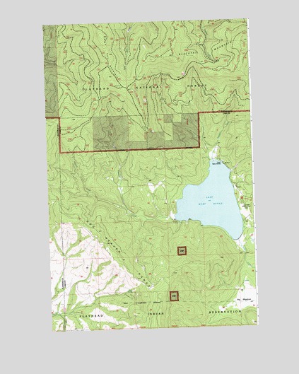 Lake Mary Ronan, MT USGS Topographic Map