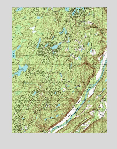 Lake Maskenozha, PA USGS Topographic Map