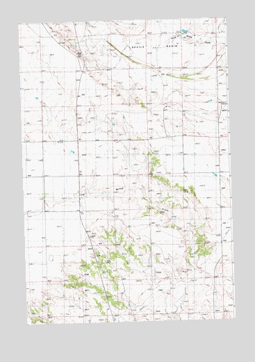 Lake Mason SE, MT USGS Topographic Map