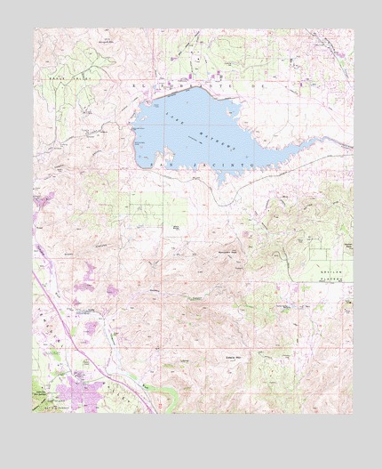 Lake Mathews, CA USGS Topographic Map
