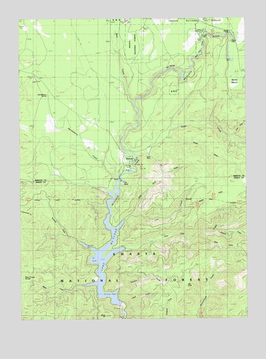 Lake McCloud, CA USGS Topographic Map