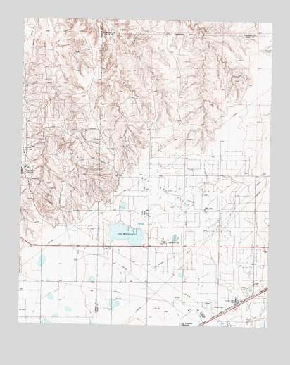Lake McConnell, TX USGS Topographic Map