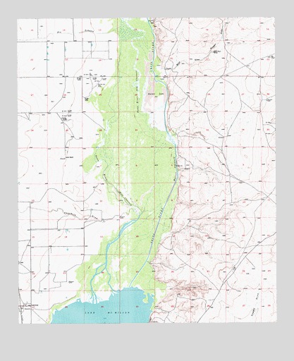 Lake McMillan North, NM USGS Topographic Map