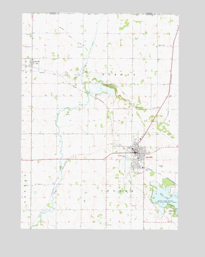 Lake Mills, IA USGS Topographic Map