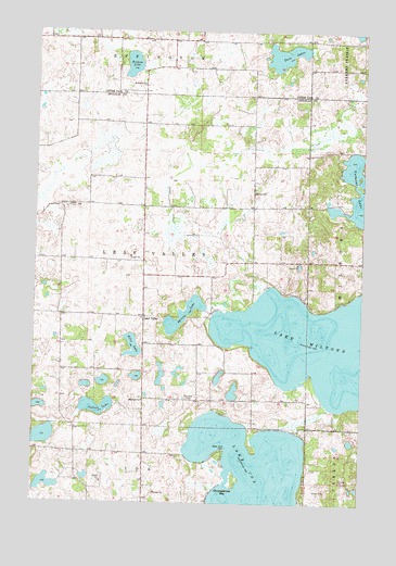 Lake Miltona West, MN USGS Topographic Map