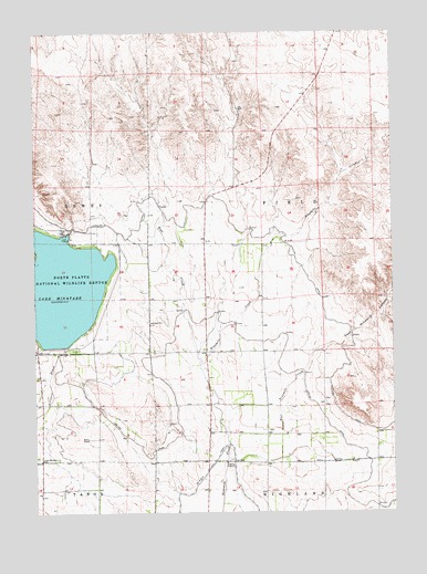 Lake Minatare, NE USGS Topographic Map