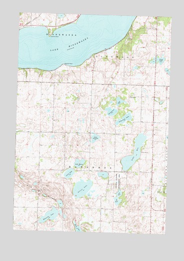 Lake Minnewaska, MN USGS Topographic Map