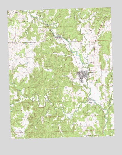 Barnsdall, OK USGS Topographic Map