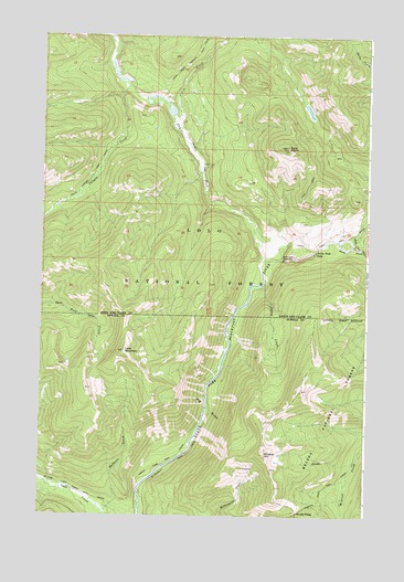Lake Mountain, MT USGS Topographic Map
