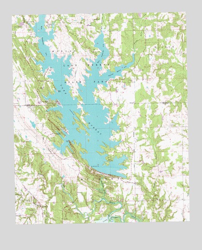 Lake Murray, OK USGS Topographic Map