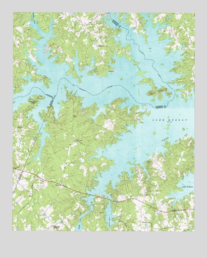 Lake Murray West, SC USGS Topographic Map