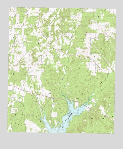 Lake Nacogdoches North, TX USGS Topographic Map