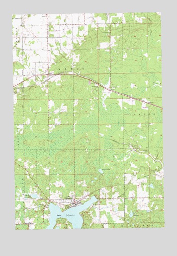 Lake Nebagamon, WI USGS Topographic Map