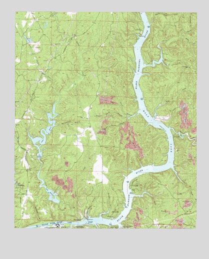 Lake Nicol, AL USGS Topographic Map