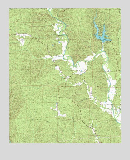 Lake Norrell, AR USGS Topographic Map