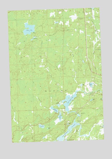 Lake of the Falls, WI USGS Topographic Map