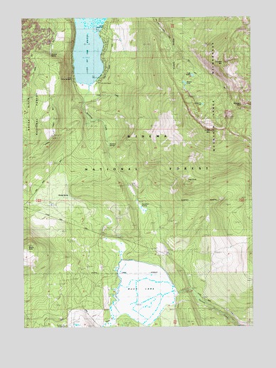 Lake of the Woods South, OR USGS Topographic Map