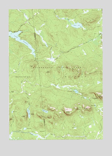Lake Ozonia, NY USGS Topographic Map