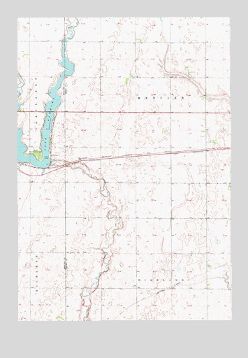 Lake Parmley, SD USGS Topographic Map