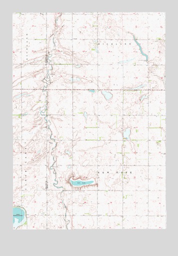 Lake Parmley SW, SD USGS Topographic Map