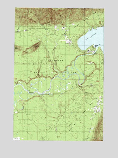 Lake Quinault West, WA USGS Topographic Map