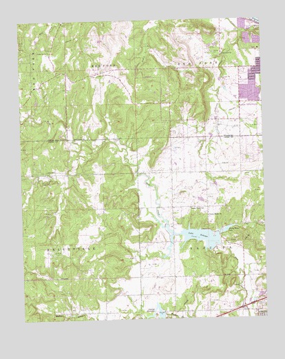 Lake Sahoma, OK USGS Topographic Map