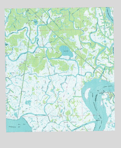 Lake Salve, LA USGS Topographic Map