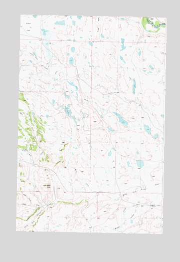 Barr Creek, MT USGS Topographic Map
