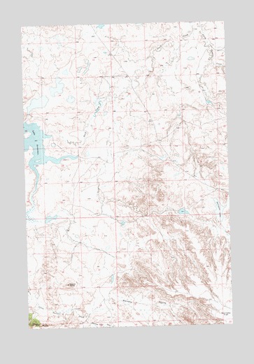 Lake Seventeen East, MT USGS Topographic Map
