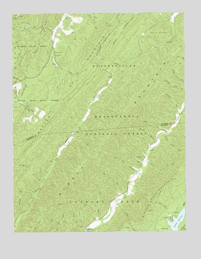 Lake Sherwood, WV USGS Topographic Map