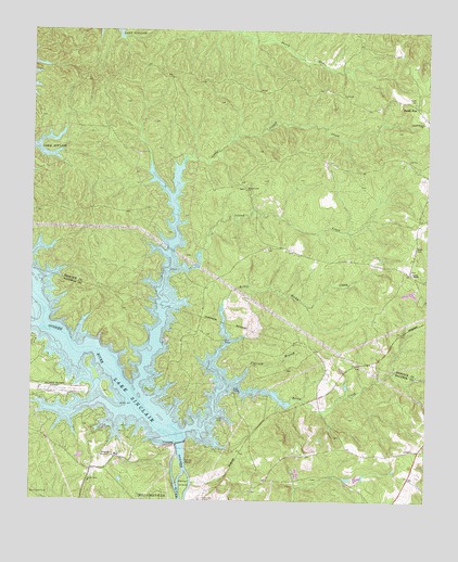 Lake Sinclair East, GA USGS Topographic Map