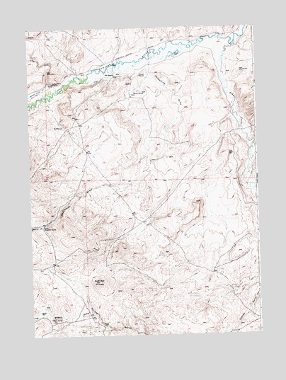 Barras Springs, WY USGS Topographic Map