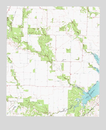 Lake Stamford West, TX USGS Topographic Map